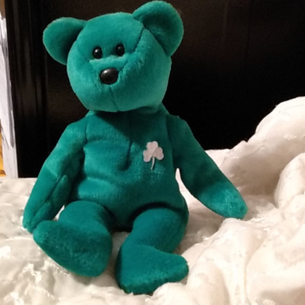 TY "St. Patrick" Day beanie bear, Erin